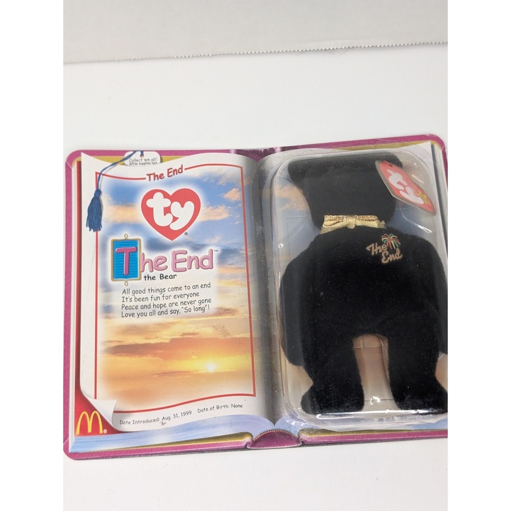 TY Beanie Babies "The End" Bear 2000 McDonald's Teenie Beanie Baby Sealed...